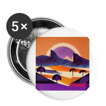 Shelter - Buttons small 1''/25 mm (5-pack) - white - Front