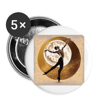 The perfect combination - Buttons small 1''/25 mm (5-pack) - white - Front