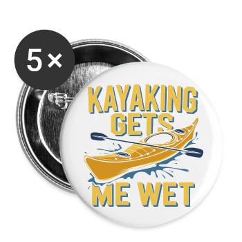 Funny water sports saying - Buttons small 1''/25 mm (5-pack) - white - Front