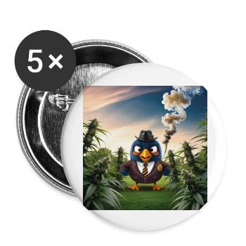 Weed Whisperer - Buttons small 1''/25 mm (5-pack) - white - Front