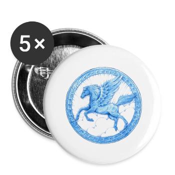 Pegasus - Buttons small 1''/25 mm (5-pack) - white - Front