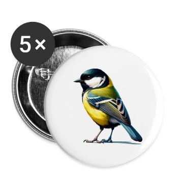 Great - Buttons small 1''/25 mm (5-pack) - white - Front