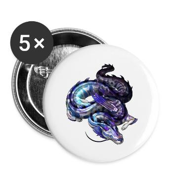 Space Noodle - Buttons klein 25 mm (5er Pack) - Weiß - Vorne