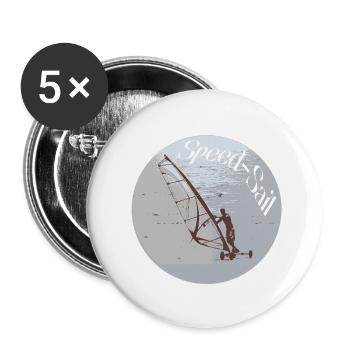 Speed-Sail - Buttons small 1''/25 mm (5-pack) - white - Front
