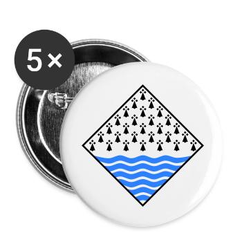 Morbihan - Buttons small 1''/25 mm (5-pack) - white - Front