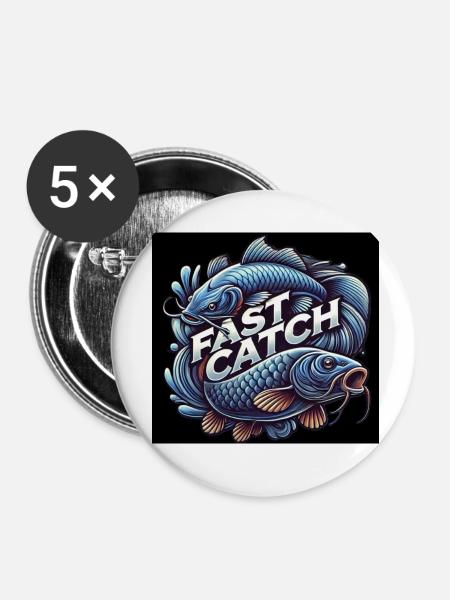 Fast Catch - Buttons klein 25 mm (5er Pack) - Weiß
