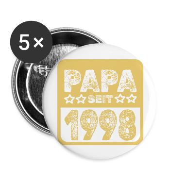 since 1998 - Buttons small 1''/25 mm (5-pack) - white - Front