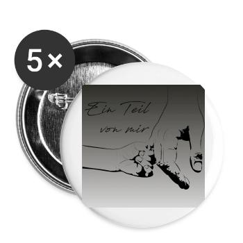 Miro GZ - Une partie de moi - Lot de 5 petits badges (25 mm) - blanc - Devant