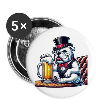 Mr. President – Best Beer Ever! - Buttons small 1''/25 mm (5-pack) - white - Front