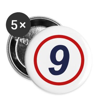 Circle Five Nine – Un design élégant pour tout le monde - Lot de 5 petits badges (25 mm) - blanc - Devant