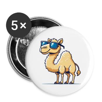 kamel sonnenbrille - Buttons klein 25 mm (5er Pack) - Weiß - Vorne