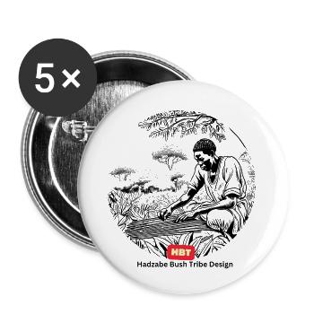 LGBT 52 - Buttons small 1''/25 mm (5-pack) - white - Front