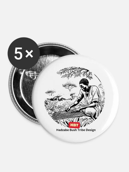 LGBT 52 - Buttons klein 25 mm (5er Pack) - Weiß