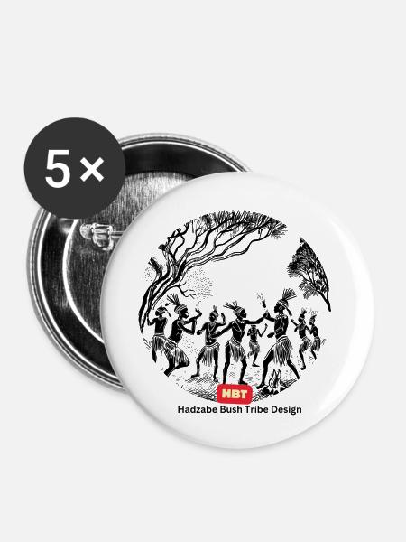 LGBT 56 - Buttons klein 25 mm (5er Pack) - Weiß