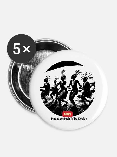 LGBT 57 - Buttons klein 25 mm (5er Pack) - Weiß