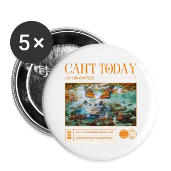 Swamp Mode Enabled – No Appointments, Only Swamp - Buttons small 1''/25 mm (5-pack) - white - Front