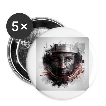 Motorsport - Buttons small 1''/25 mm (5-pack) - white - Front