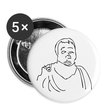 gaius quintus catull rom dichter verona latein - Buttons klein 25 mm (5er Pack) - Weiß - Vorne