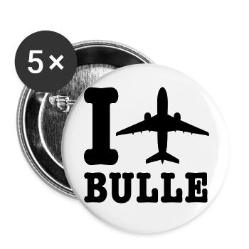 Bulgarien Urlaub - Buttons klein 25 mm (5er Pack) - Weiß - Vorne