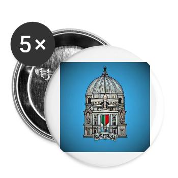 Villes italiennes - Lot de 5 petits badges (25 mm) - blanc - Devant