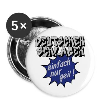 Schlager party, Schlager music, just awesome - Buttons small 1''/25 mm (5-pack) - white - Front