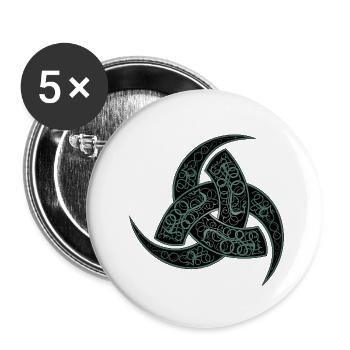 Odins Horn - Buttons klein 25 mm (5er Pack) - Weiß - Vorne
