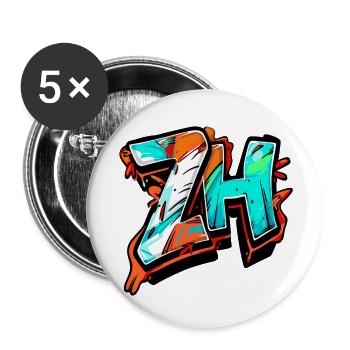 Zürich zh Schweiz - Buttons klein 25 mm (5er Pack) - Weiß - Vorne