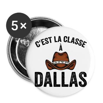 Country, Country Fan, Country Musik - Buttons klein 25 mm (5er Pack) - Weiß - Vorne