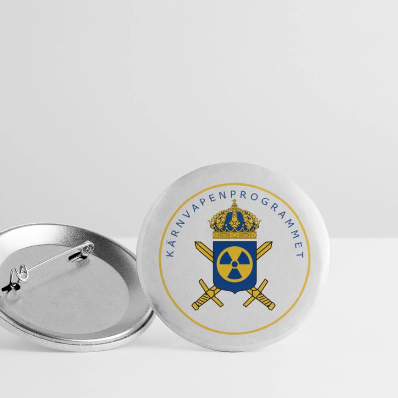 Das schwedische Atomwaffenprogramm Buttons klein 25 mm (5er Pack)