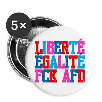 Ich bin so frei - Buttons klein 25 mm (5er Pack) - Weiß - Vorne