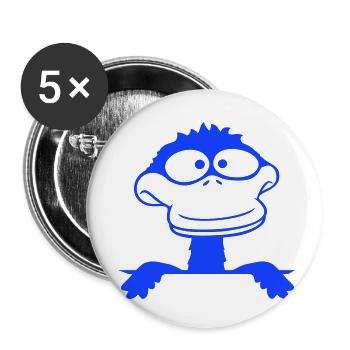 Duck looks funny goofy anxious confused comic - Buttons small 1''/25 mm (5-pack) - white - Front