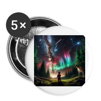 Lucía's Patronus - Buttons klein 25 mm (5er Pack) - Weiß - Vorne