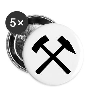 Iron Lug - Buttons small 1''/25 mm (5-pack) - white - Front