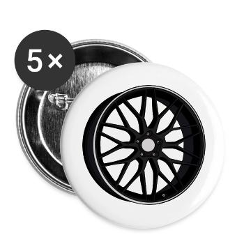Rim - Buttons small 1''/25 mm (5-pack) - white - Front