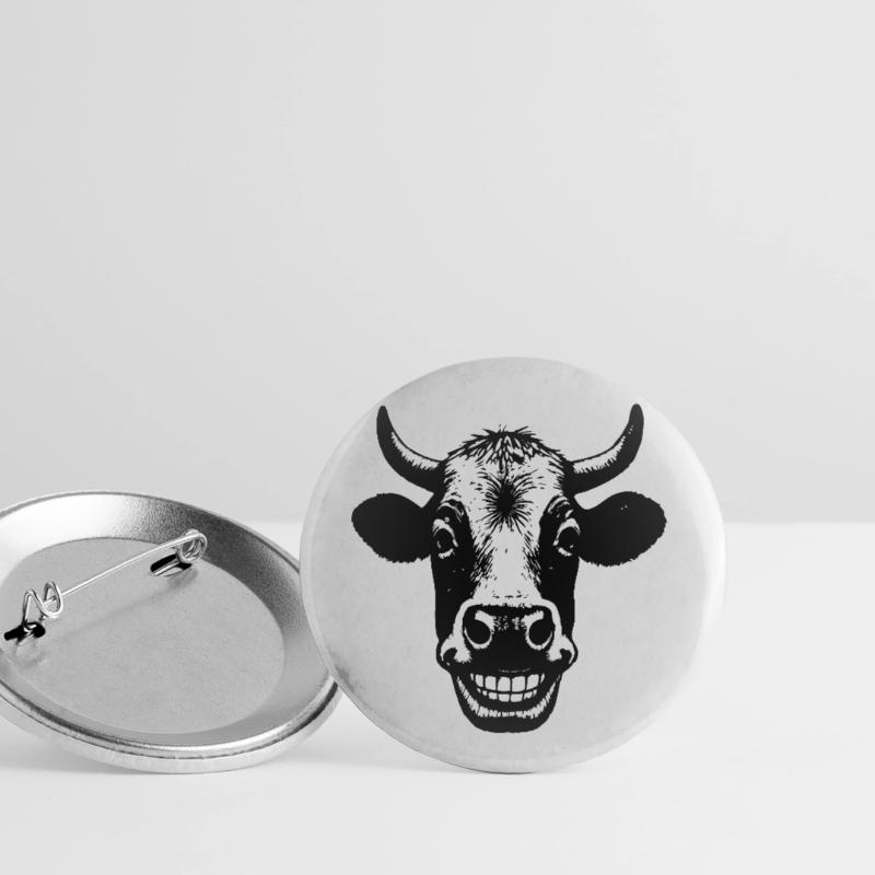 Vache souriante Lot de 5 petits badges (25 mm)