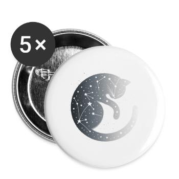 Silence - Buttons small 1''/25 mm (5-pack) - white - Front