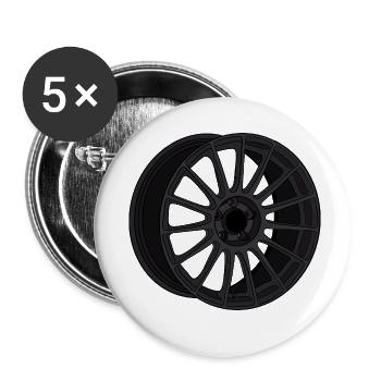 Rim - Buttons small 1''/25 mm (5-pack) - white - Front