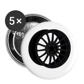 Rim - Buttons small 1''/25 mm (5-pack) - white - Front