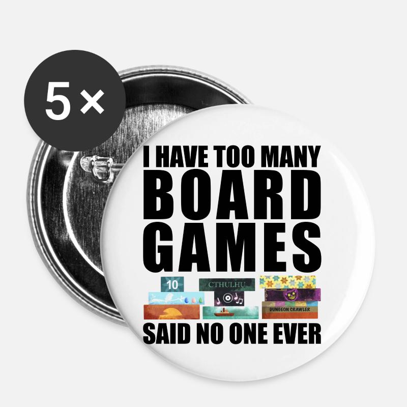 No one ever - Buttons small 1''/25 mm (5-pack) - white