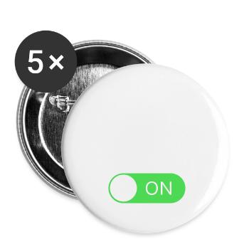 Rowing Mode On - Rudern - Ruderer - Ruderin - Buttons klein 25 mm (5er Pack) - Weiß - Vorne