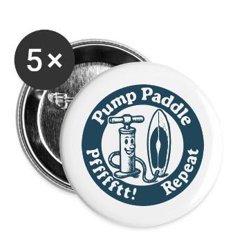 Stand Up Paddling, Stand Up Paddle, SUP Paddler, - Buttons small 1''/25 mm (5-pack) - white - Front