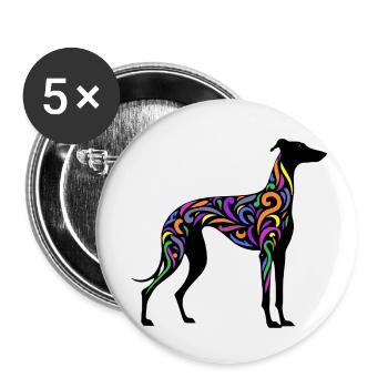 Rainbow Galgo - 20250605 - Buttons klein 25 mm (5er Pack) - Weiß - Vorne