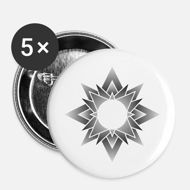 A Star's Birth - Buttons klein 25 mm (5er Pack) - Weiß