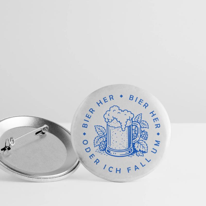 Bees here - Oder ich fall um! Buttons small 1''/25 mm (5-pack)
