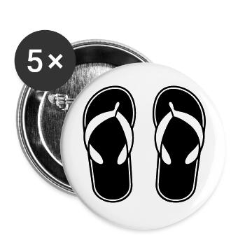 Sandals - Buttons small 1''/25 mm (5-pack) - white - Front
