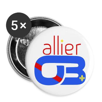 Allier 03 - Buttons small 1''/25 mm (5-pack) - white - Front