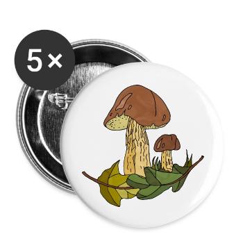 fungi - Buttons small 1''/25 mm (5-pack) - white - Front