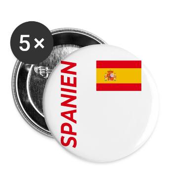 Mallorca - Buttons klein 25 mm (5er Pack) - Weiß - Vorne