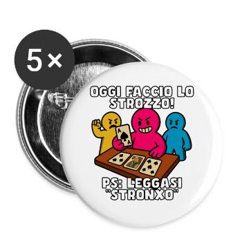 Aujourd’hui, je suis un usurier ! - Lot de 5 petits badges (25 mm) - blanc - Devant