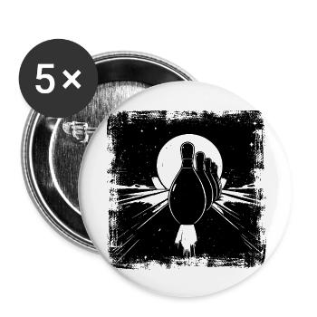 Bowling - Buttons small 1''/25 mm (5-pack) - white - Front
